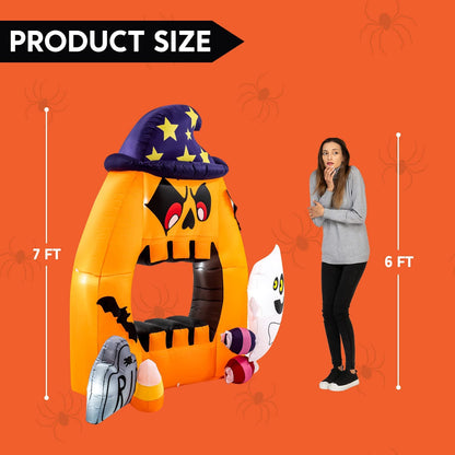 7ft Halloween Photo Booth Blow-up Inflatable
