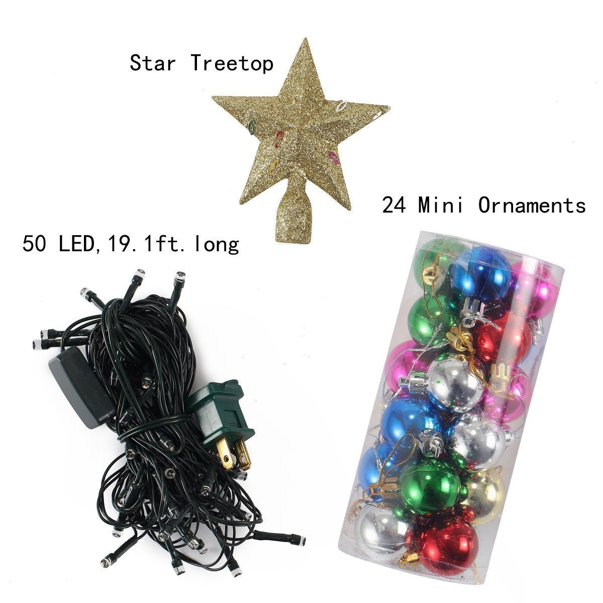 20" Tabletop Christmas Tree & Decoration Kit