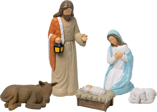 Christmas Family Nativity Resin Decoration