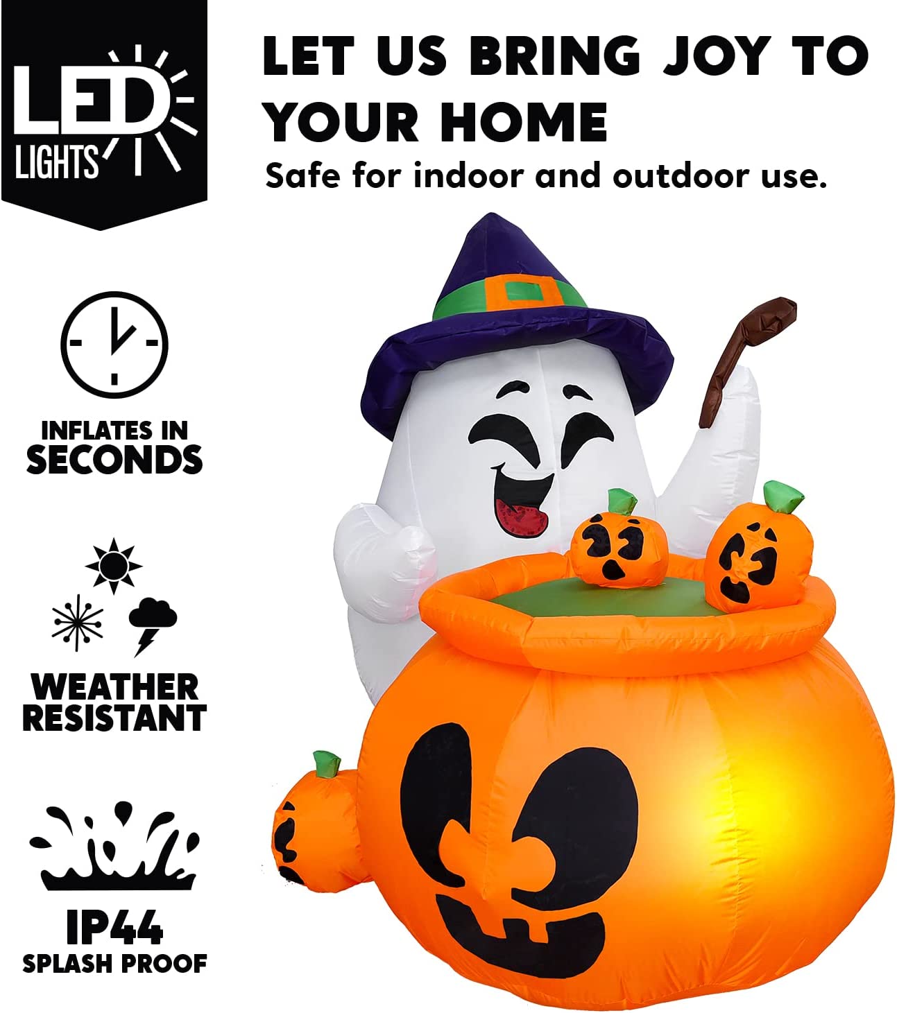 5ft Halloween Ghost Cooking Poison Soup Inflatable