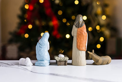 Christmas Family Nativity Resin Decoration