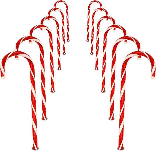 Christmas Candy Cane Pathway Markers Lights