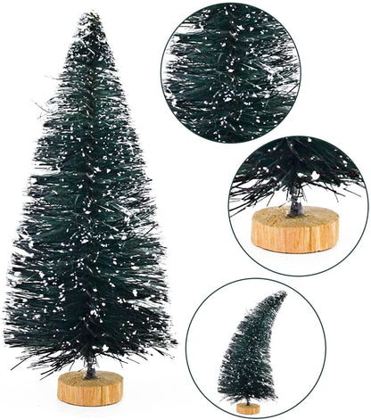 Artificial Mini Christmas Trees, 24 Pcs