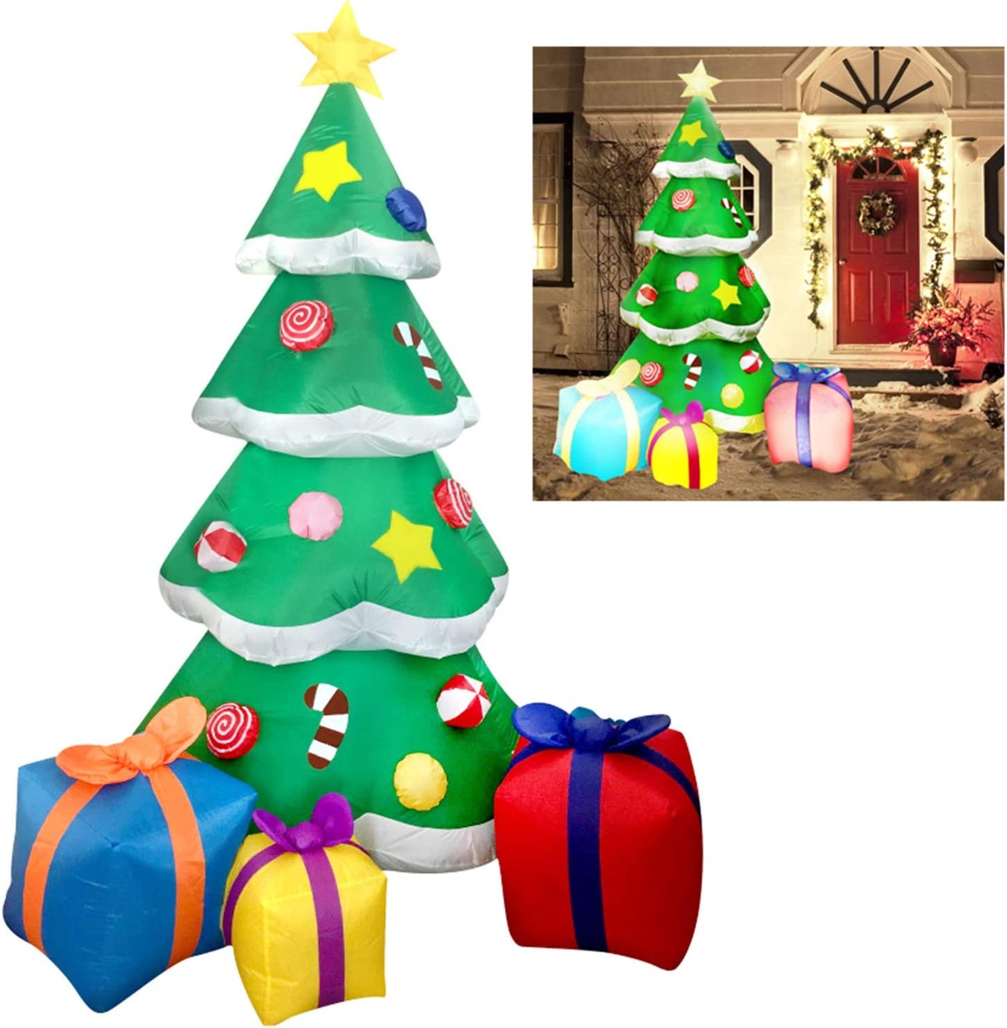 Large Christmas Tree with Presents Inflatable (7 ft)