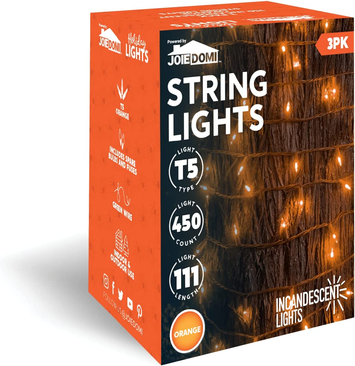 150 Count Waterproof Halloween String Lights - 3 Sets