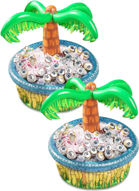2Pcs Inflatable Palm Tree Cooler, 28in