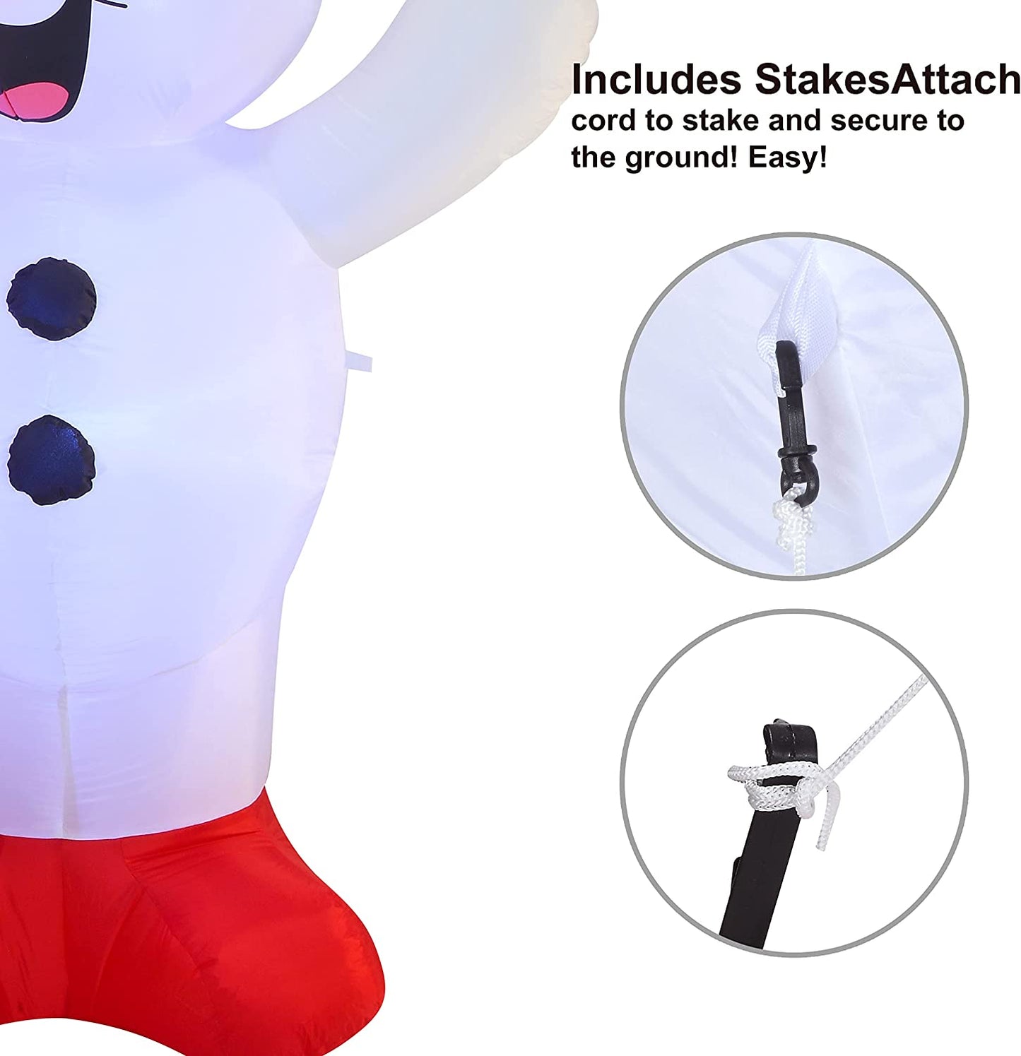 6 FT Tall Inflatable Three Snowmen Caroling