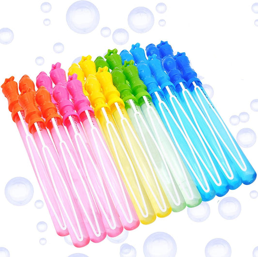 24 Pcs Bubble wands (6 colors)