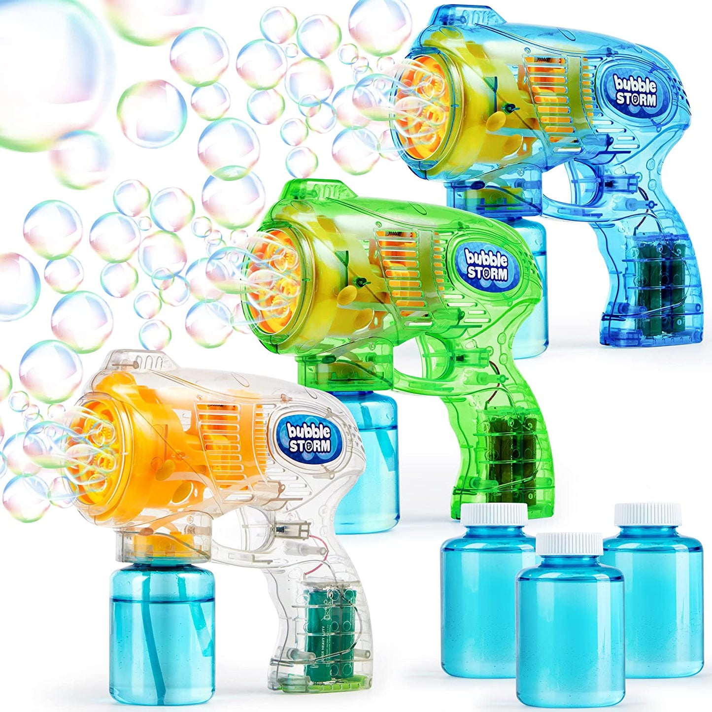 Bubble Guns 3 Colors With 5 Built-in wands