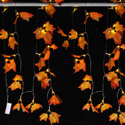 14.7 ft Maple Leaves String Light, 2 Pcs