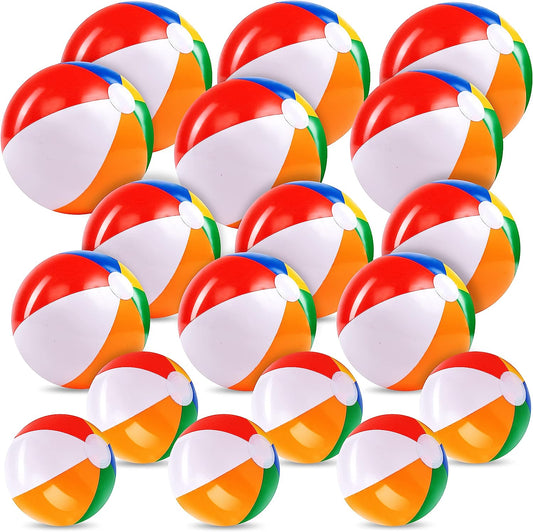 Sloosh - Rainbow Beach Balls, 18 Pack