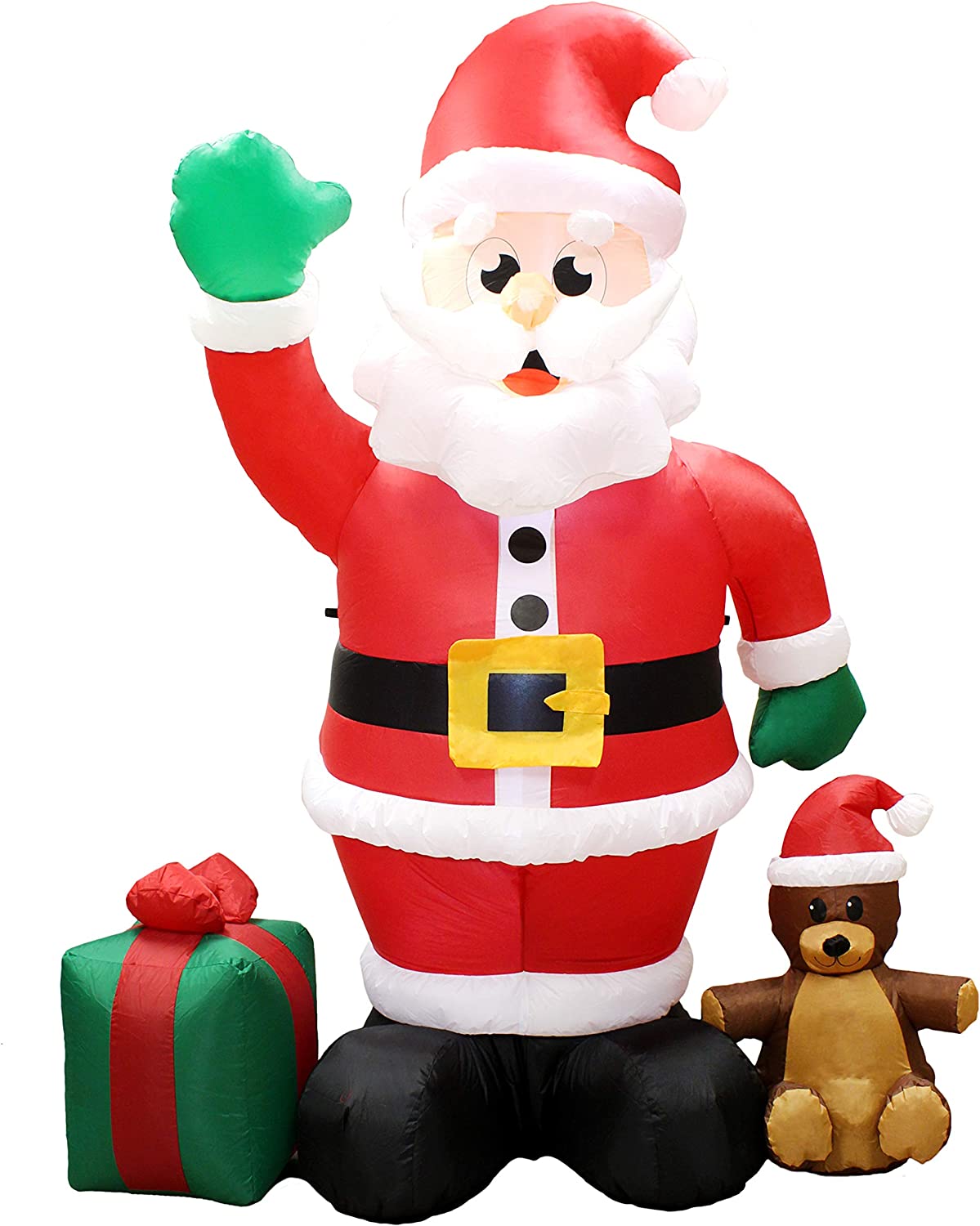 Jumbo Santa with Gift Box Inflatable (8 ft)
