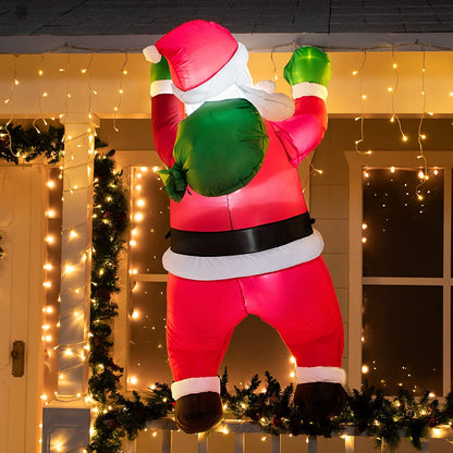 5.5ft Tall Hanging Santa Christmas Inflatable
