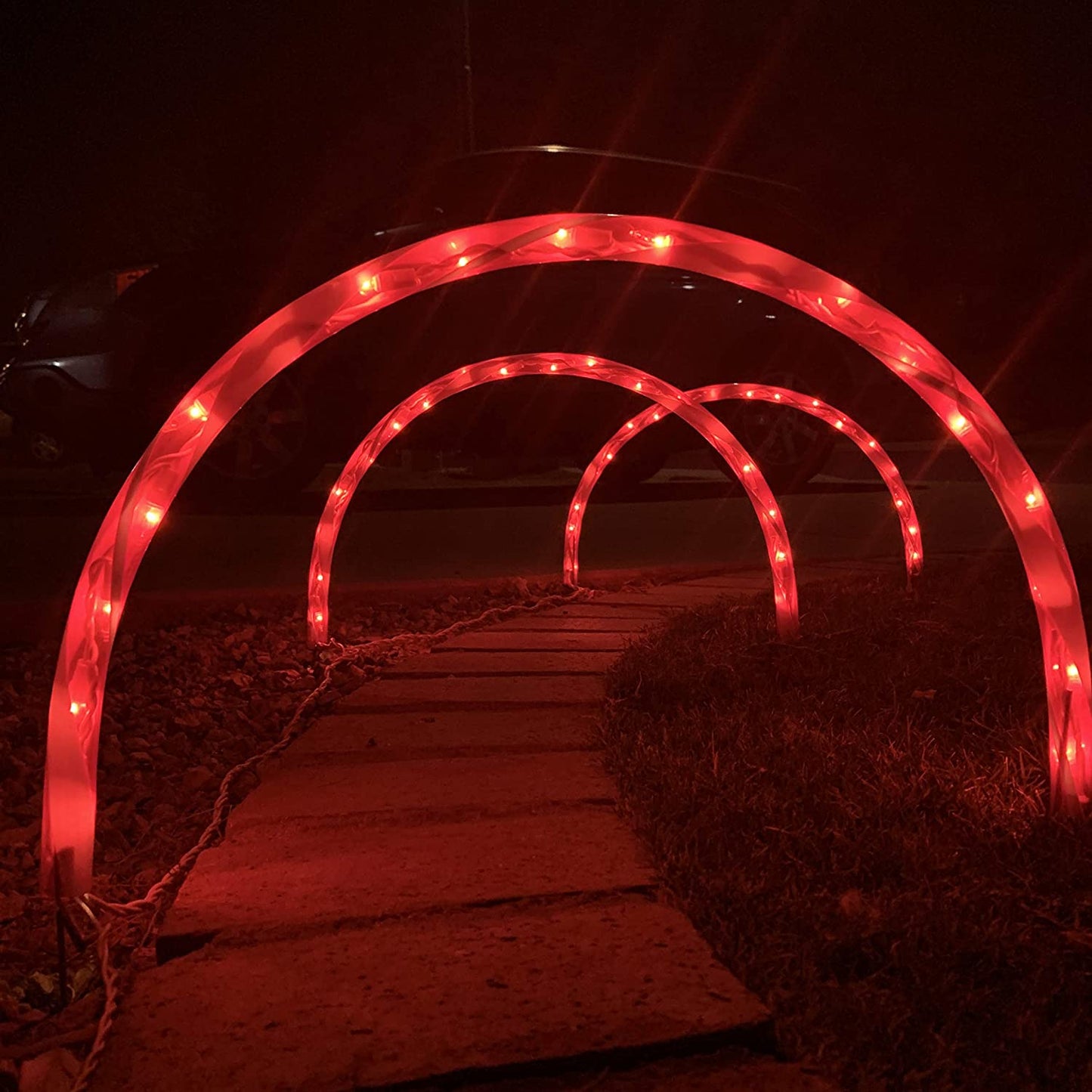 Candy Cane Pathway Markers Lights