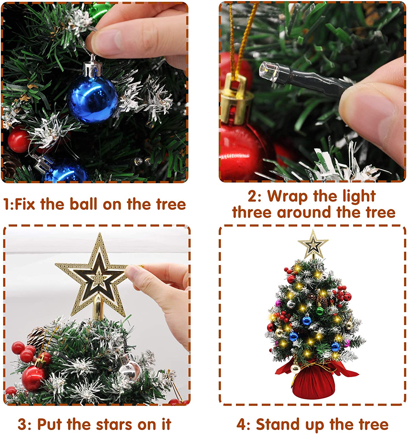 JOIEDOMI | 24In PRELIT TABLETOP CHRISTMAS TREE – Joiedomi