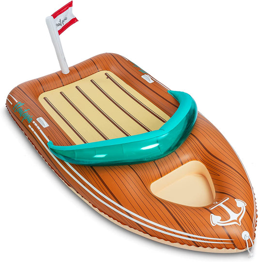 SLOOSH - Inflatable Boat Pool Float with Reinforced Cooler