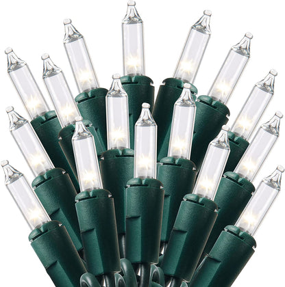 600 Count Clear Green Wire Christmas Light