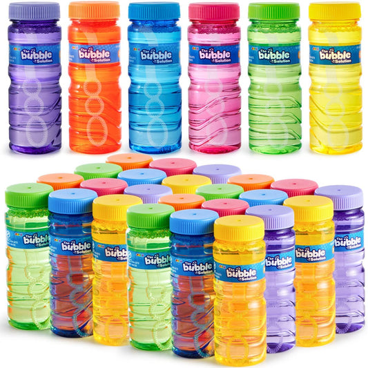 4 oz Bubble Bottles with Wand, 36 Pcs