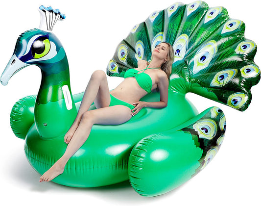 66in Giant Inflatable Peacock Pool Float