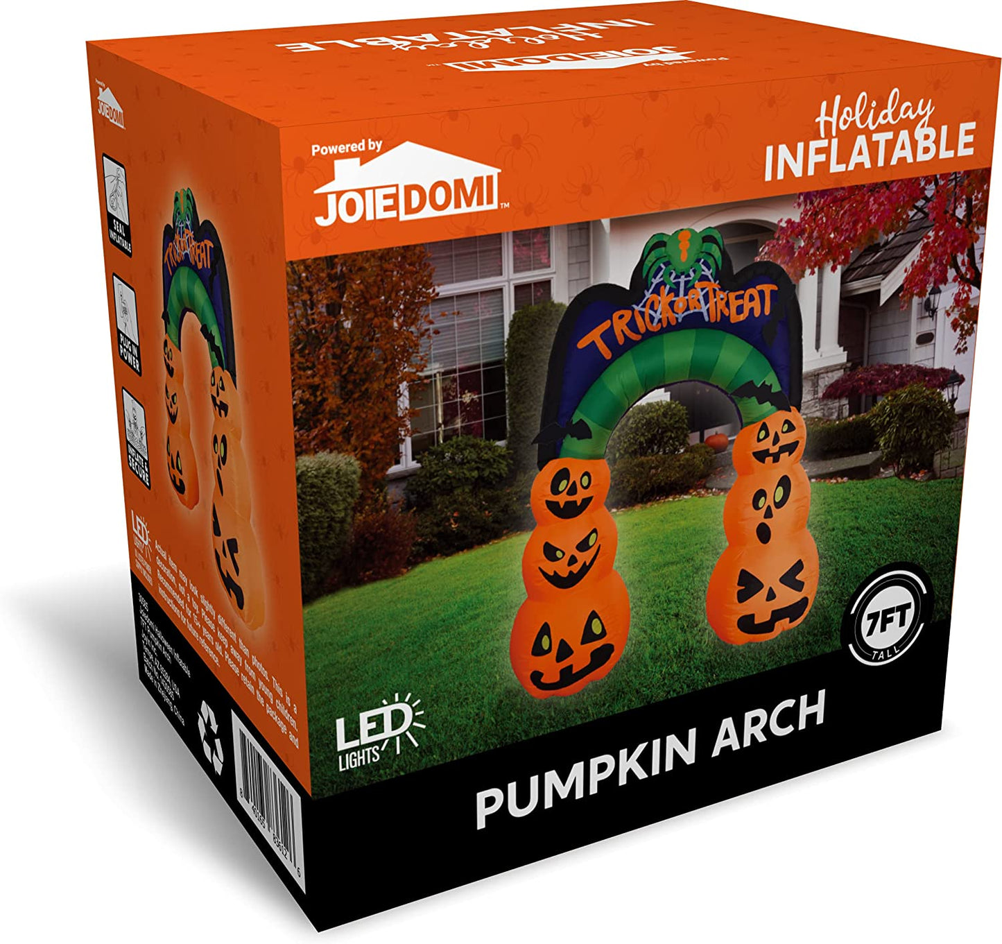 7ft Halloween Inflatable Pumpkin Arch