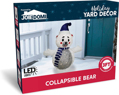 3 FT Collapsible Bear LED Yard Light
