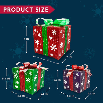 Christmas Light Boxes Decor (Snowflakes)