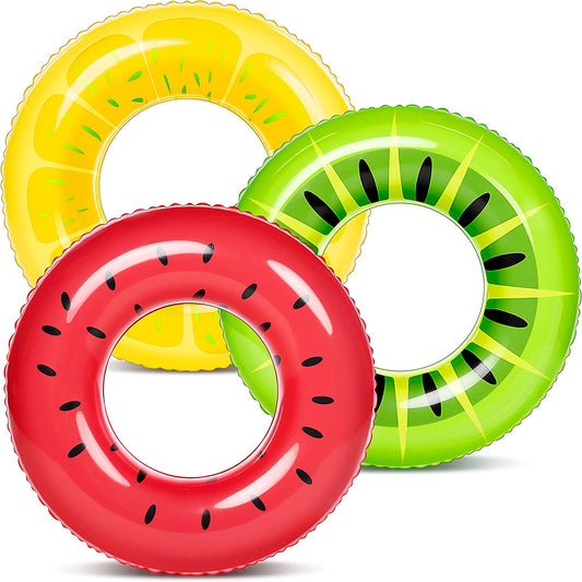 SLOOSH - 32.5in Fruity Swim Rings, 3 Pcs