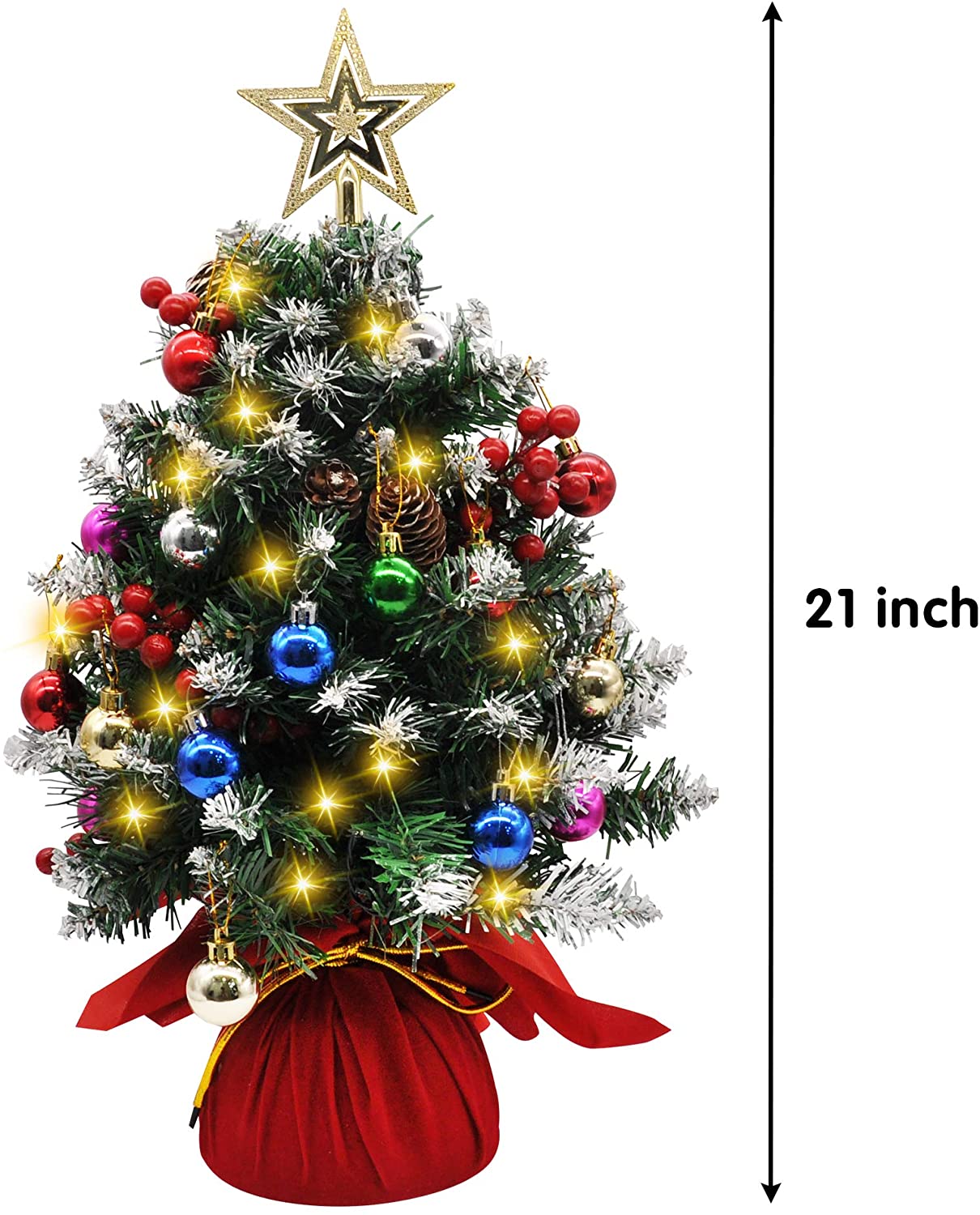 24in Prelit Tabletop Christmas Tree