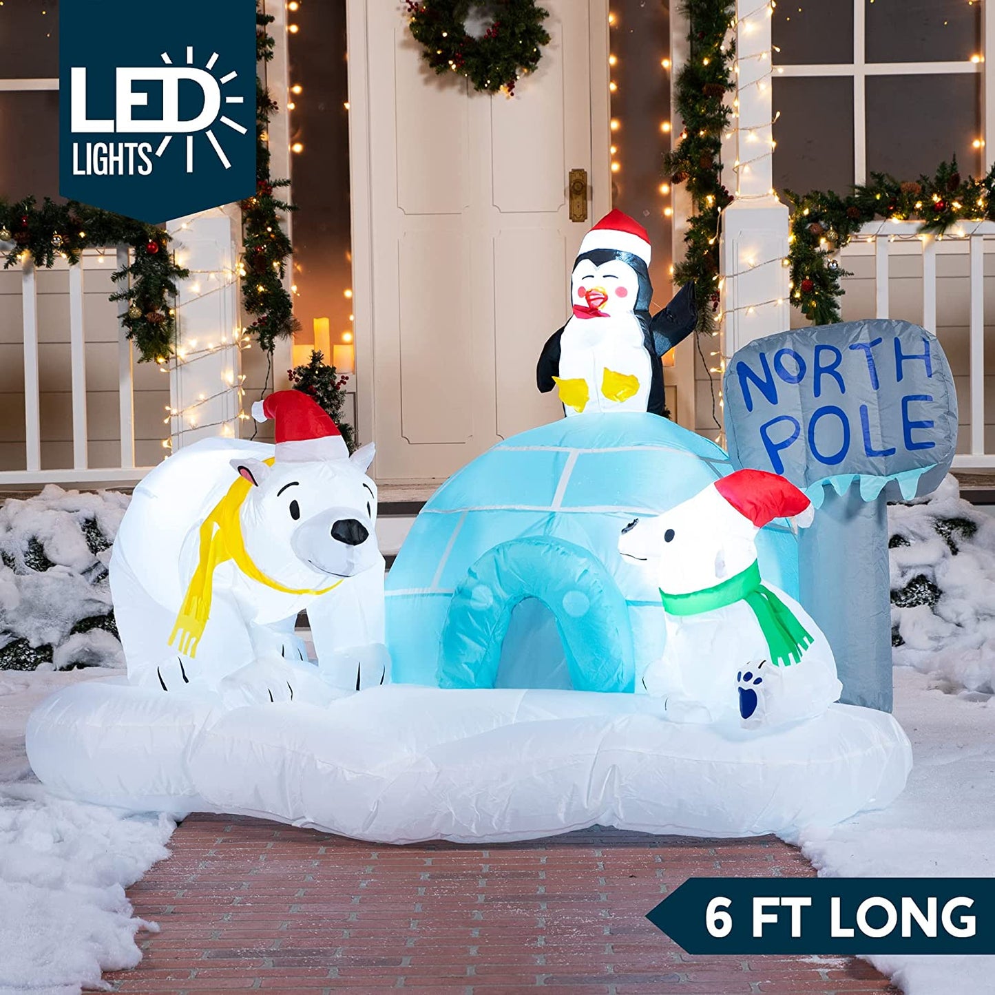 Large Christmas North Pole Inflatable (6 ft)