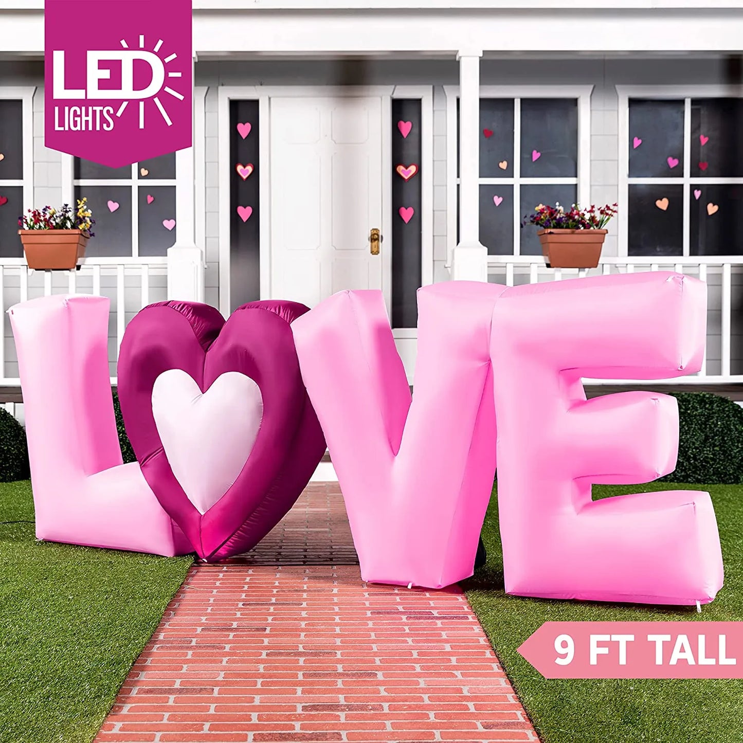 9 FT Inflatable Love Letters with LED Lights