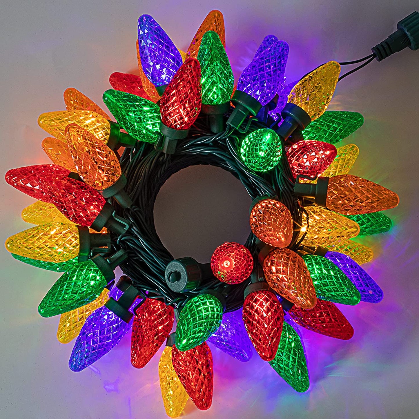 4 x 25 Count Christmas Multicolor String Lights