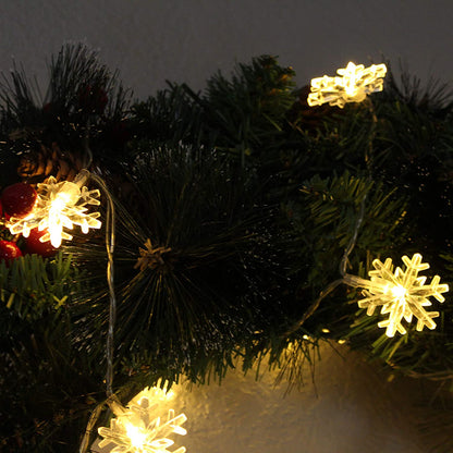 50 LED Snowflake String Fairy Lights