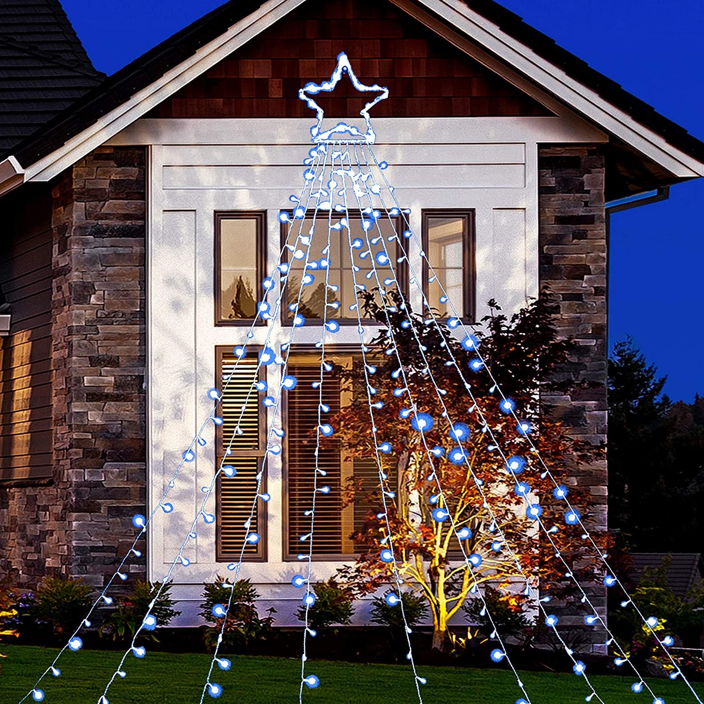 335 LED Tree Decoration Star Lights, White