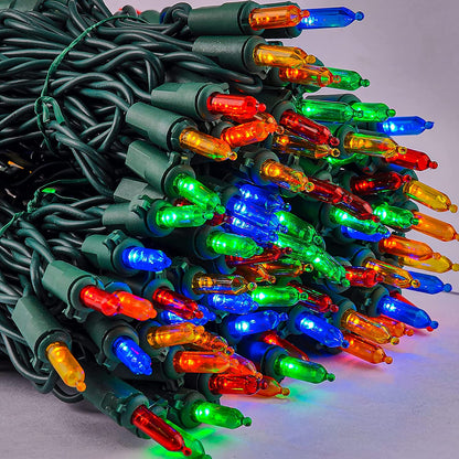 131.25 FT 500 Count Christmas Multicolor Green Wire String Lights