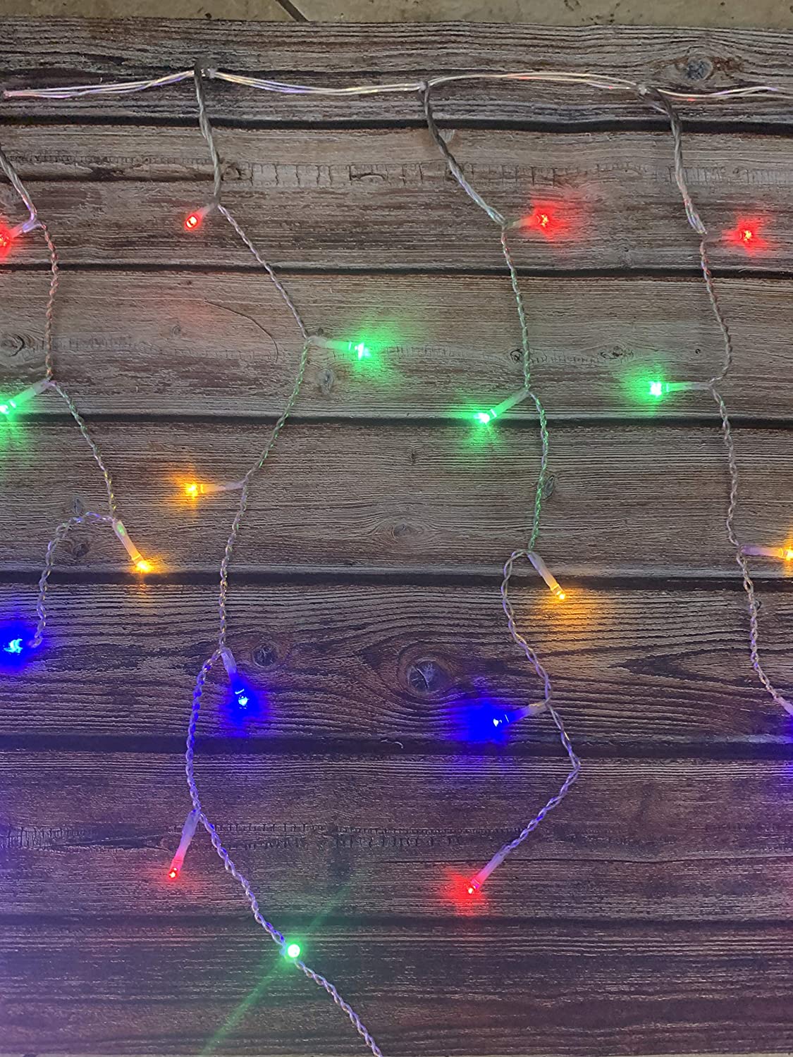 224 LED Christmas Lights Icicle Lights, Multicolor