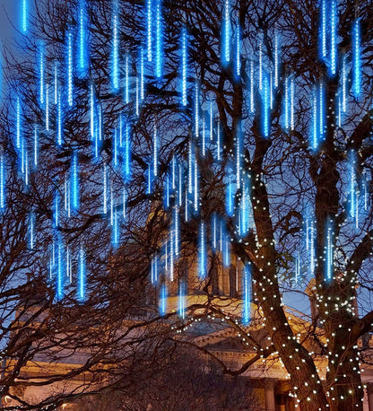 2Packs Christmas Lights Falling Rain Drop Icicle String Lights