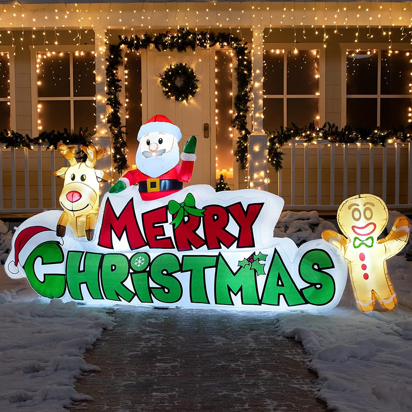 9.5ft Inflatable Merry Christmas