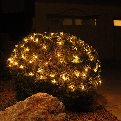 2x 100 Incandescent Christmas Net Lights, Warm White