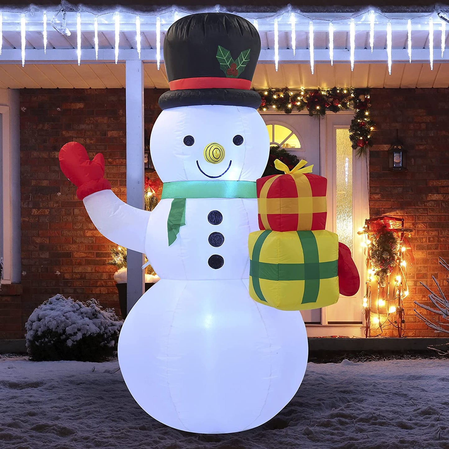 Tall Snowman Christmas Inflatable (5 ft)