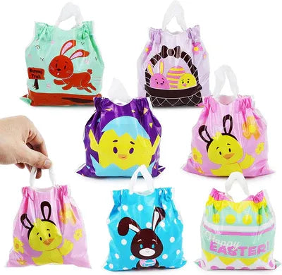 96Pcs Easter Draw String Goodie Bags