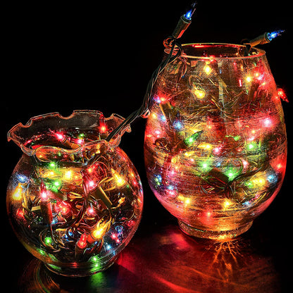 77.4 FT 300 Count Christmas Multicolor Green Wire String Lights