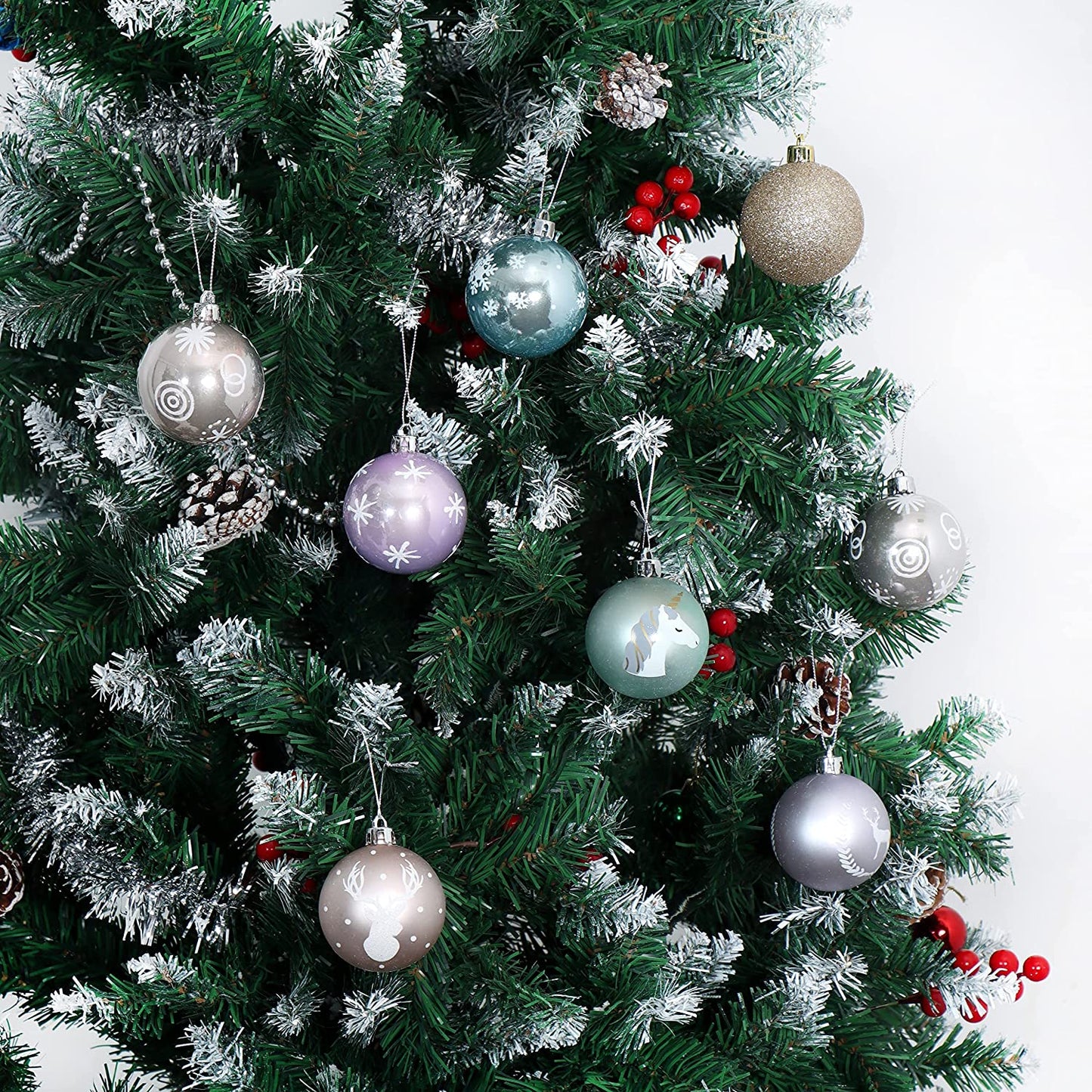 6CM Fantasy Christmas Ornaments Assorted Design 30 Pcs