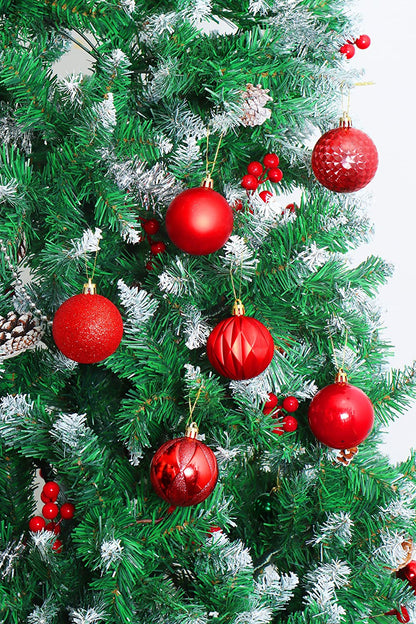 2.36" Red Christmas Ball Ornaments 24Pcs