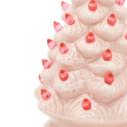 7in Ceramic Christmas Tree (Pink)