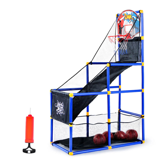 Kids Arcade Basketball Game Set with Hoop