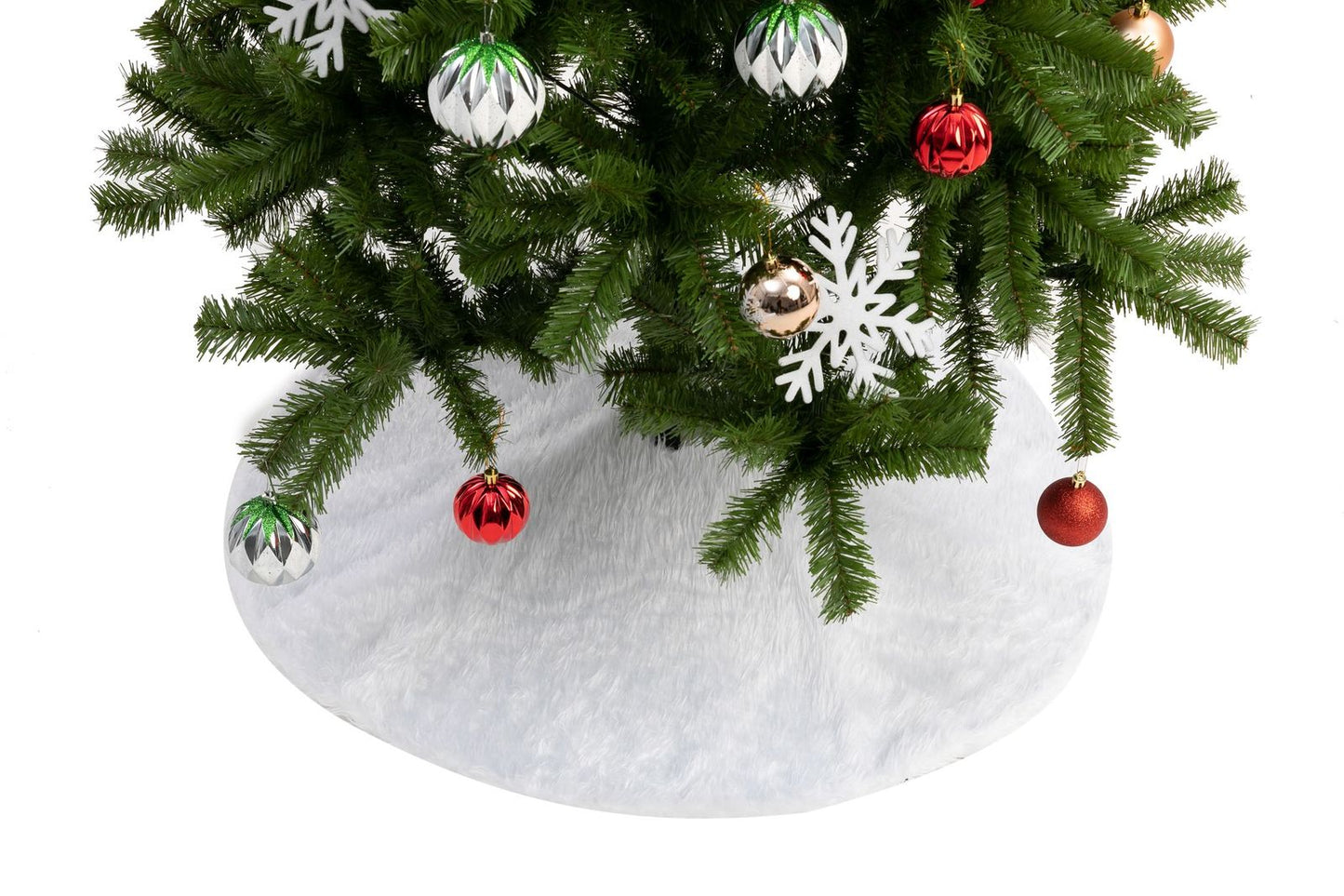 36in Soft Classic Faux Fur Christmas Tree Skirt