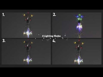 6ft Animated Lightshow Cone Christmas Tree