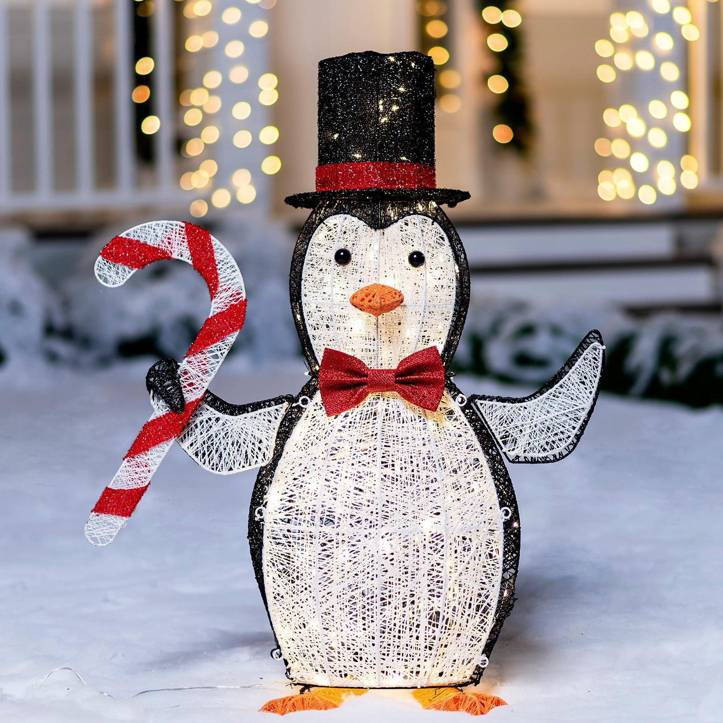 3 FT Cotton Penguin LED Yard Light