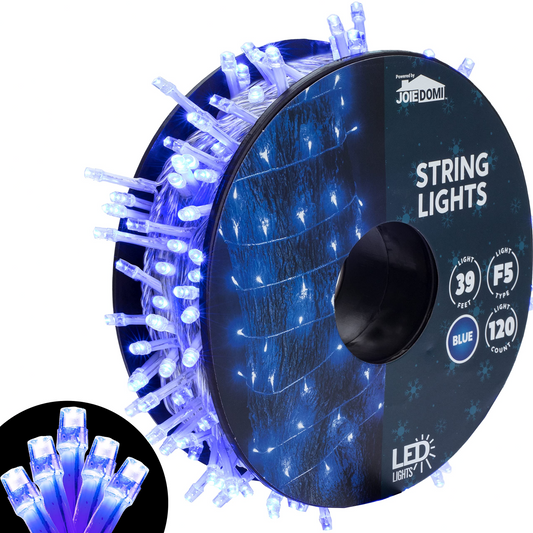 120 LED Christmas String Lights (Blue)