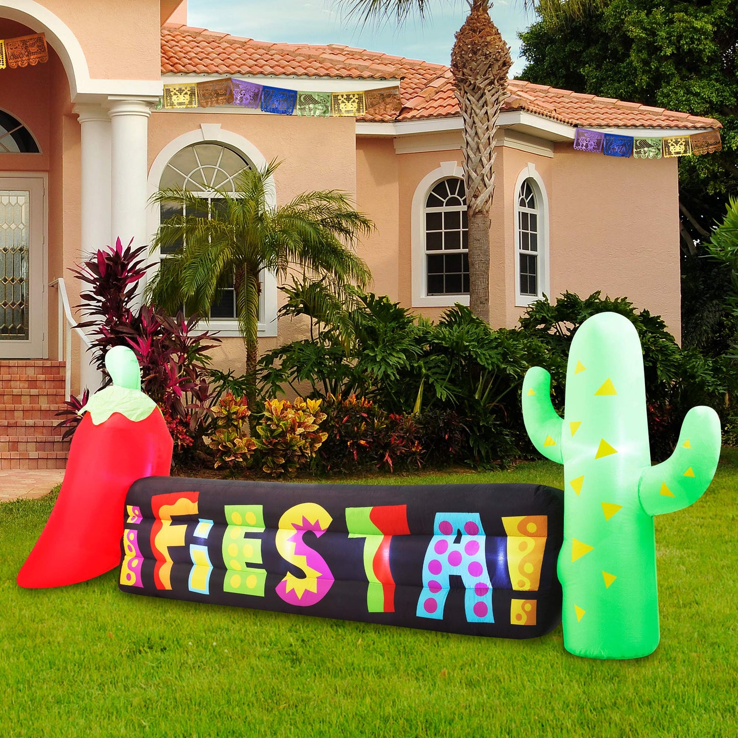 Giant Inflatable Long Cinco De Mayo Sign (10 ft)